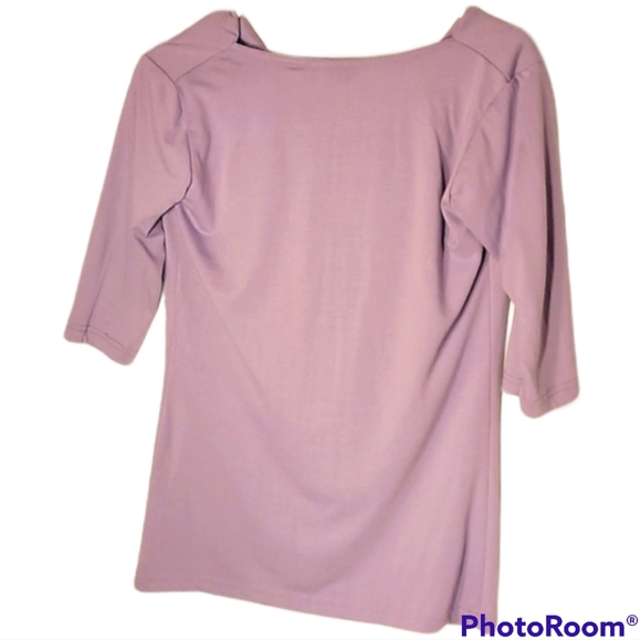 Vintage Scoop Neck Light Purple Wonder Woman 3/4  Sleeve Top Ladies sz medium - Picture 2 of 4